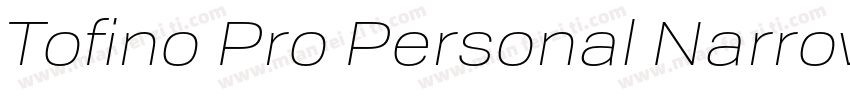 Tofino Pro Personal Narrow Semibold字体转换